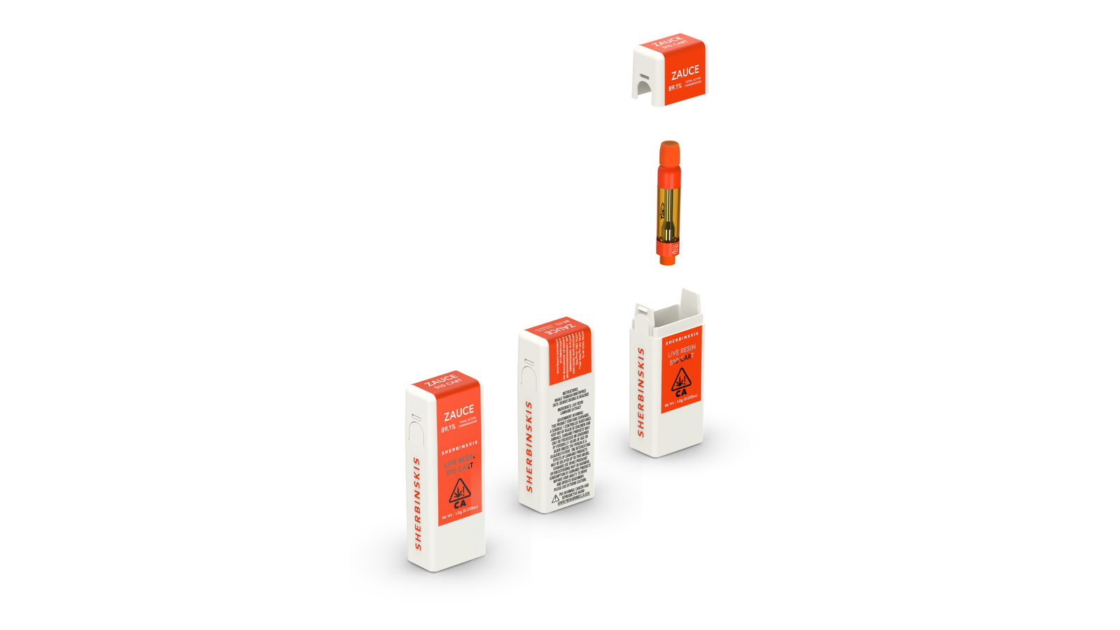 510battery-3.png SHERBINSKI- Live Resin 1g Cartridge- STRAWBERRY SUNSET - Image 1