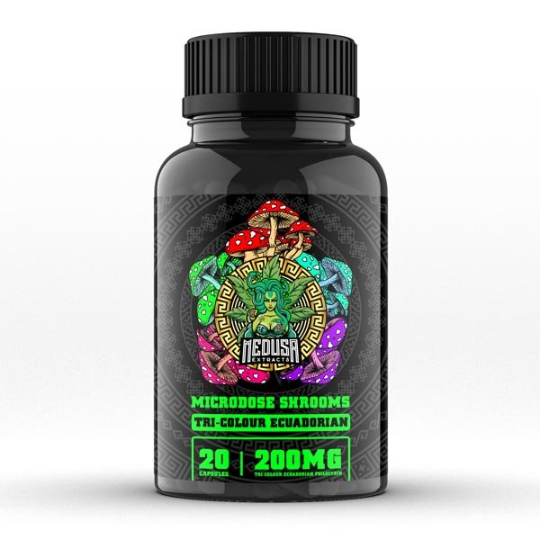 medusa-extracts-microdosetri-colour-ecuadorian.jpg Magic Mushroom Microdose Capsules | Tri-Colour-Ecuadorian 200mg | 20 Capsules | Medusa Extracts - Image 1