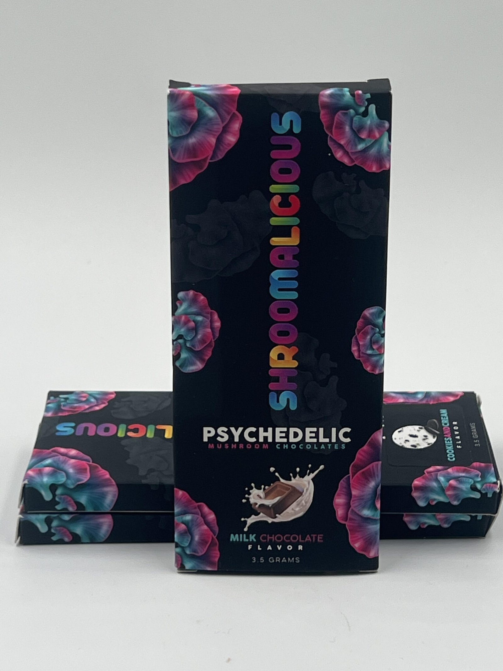 milk-ch-scaled-1.jpg SHROOMALICIOUS PSYCHEDELIC MUSHROOM CHOCOLATE BAR 3.5G (Milk Chocolate) $35 - Image 1